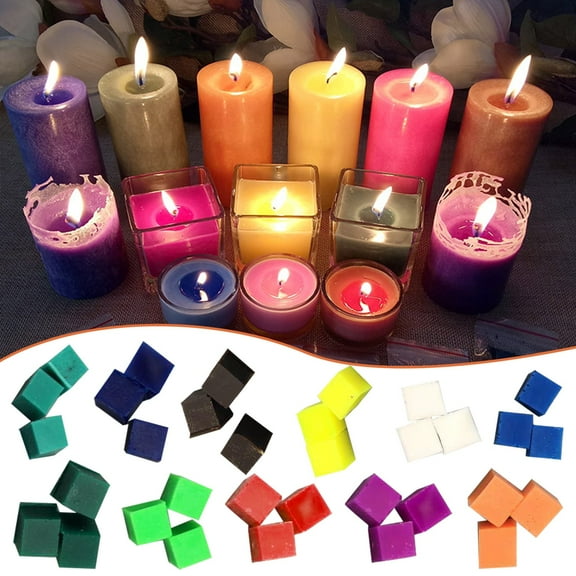 [1G Candle Dye Block] Candle Color Powder Fast Diy Candle Wax Flake Coloring Block Pigment Candle Pigment Block E