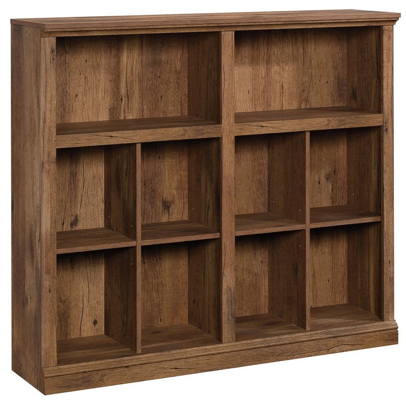 Sauder Misc Storage 4Adjustable Shelf Horizontal Bookcase in Vintage