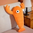 thumbnail image 7 of sunsanly Cartoon Doll Pillow Cute Lobster Crab Doll Plushie Soft Sleep Pillow Decoration Elastic Girl Throw Pillow Doll Plush Sofa Cushion Birthday Gifts, 7 of 7