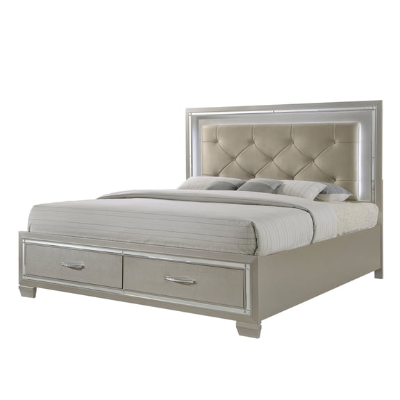Picket House Furnishings Glamour King Platform Storage Bed