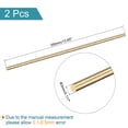 thumbnail image 2 of Uxcell 3mm Diameter 350mm Length Brass Solid Round Rod for DIY Craft 2 packs, 2 of 4