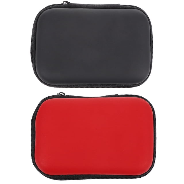 Estuche organizador de viaje con cremallera para púas de guitarra, 4 unidades