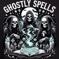 thumbnail image 3 of CafePress - Ghostly Spells - Pullover Hoodie, Classic, Comfortable Hooded Sweatshirt, 3 of 4