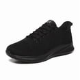 thumbnail image 5 of Men's Lightweight Breathable Running Shoes - Minimalist Black Sneakers with Cushioned EVA Sole, Lace-Up Training Shoes for Gym, Jogging, Everyday - All-Season Athletic Footwear, Foam Runner Shoes,, 5 of 7