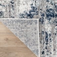 thumbnail image 3 of World Rug Gallery Distressed Abstract Area Rug - Blue 2'7"x6', 3 of 6