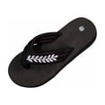 thumbnail image 1 of SBYOJLPB Slippers for Womens Fashionable Casual Outerwear Versatile Sandals Plus Size Solid Color Rhinestones Round Toe Open Toe Flat Slippers, 1 of 5