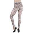 thumbnail image 5 of ToBeInStyle Women's Zebra Print Fishnet Footless Opaque Tights, 5 of 5