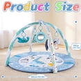 thumbnail image 3 of JoyStone Baby Gym Play Mat Activity Mat with 6 Detachable Toys, Round Tummy Time Play Mat for Newborns & Infants 0–12 Months, 3 of 11