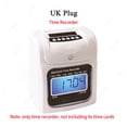 thumbnail image 1 of Electronic Time Recorder Employee Time Recording Attendance Machine Time Clock Recorder Attendance Time Card For Time Recorder ,Easy to Use, 1 of 7