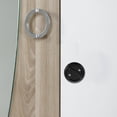 thumbnail image 3 of KAKOWELY Poignée de Porte Encastrée Poignée Ronde en Acier Inoxydable Moderne Noire pour Porte Coulissante de Grange, 3 of 4