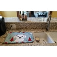 thumbnail image 2 of Winter Holiday Maltese Dish Drying Mat, 2 of 7