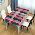 thumbnail image 4 of Yayeee Tablecloths 54" x 54" Rectangle Wrinkle Resistant Party Table Cover, Red Teal Stripes, 4 of 8