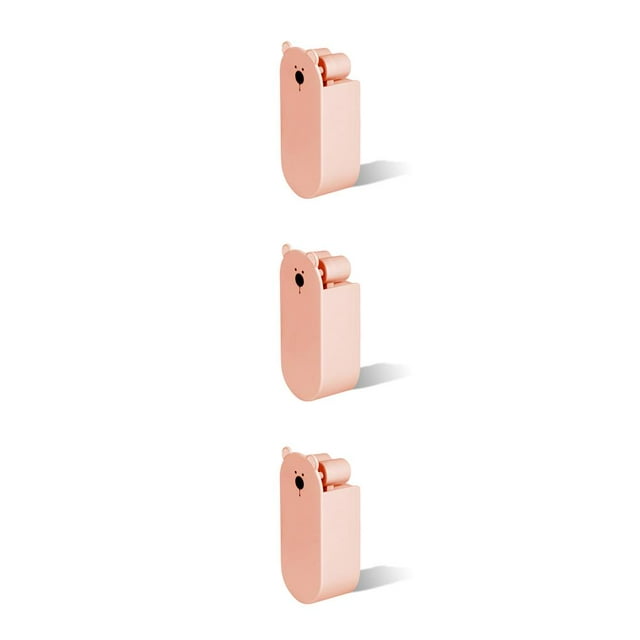 Guardoinrt Small Fan Handheld Foldable Dual Head Strong Power Fans for Airplane Travel Pink 3000 mA 3Set