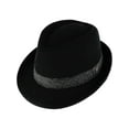 thumbnail image 1 of Ascentix  Wool Blend All Season Fedora Hat with Herringbone Band (Men's), 1 of 6
