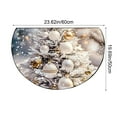 thumbnail image 3 of Beautynvta Christmas Rug for Entryway, Half Round Winter Christmas Tree Ball Printed Door Mat, Non-Slip Washable Indoor Floor Mat for Kitchen Bathroom Fireplace, 23.6''x19.7'', 3 of 6