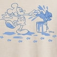 thumbnail image 3 of Disney - Mickey Mouse - Blue Pup Prints & Outline - Juniors Ideal Flowy Muscle T-Shirt, 3 of 5