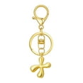 thumbnail image 1 of Hearth & Gear Custom Letter Keychain Key Ring For Initial Charm With Sturdy Metal Loop And Easy To Find Design For And Luggage, 1 of 5
