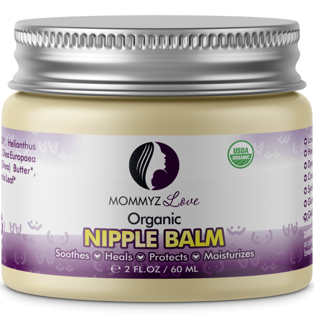 Mommyz Love Organic Breastfeeding Nipple Cream to Relieve Sore Dry