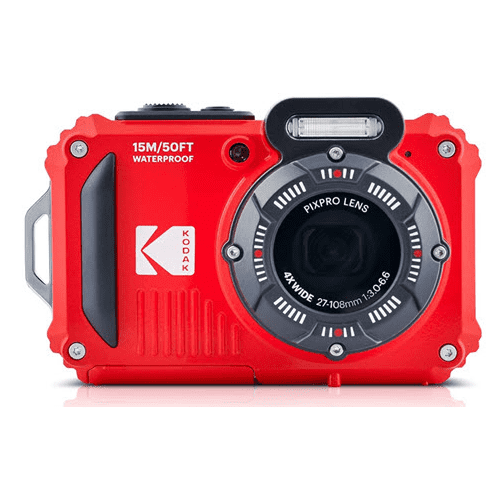 Kodak PIXPRO WPZ2 Digital Camera (Red) + Case +  Foam Floating Strap - 32GB Basic Kit