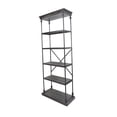 thumbnail image 4 of Sweet Bookcase, 85 Inch, 5 Shelves, Gray Metal Pipe Design, Fir Wood, 4 of 5