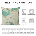 thumbnail image 5 of Orinice World Map Graphic Decorative Cushion Throw Pillow Cover High-Quality Short Plush 1PC 24x24in, 5 of 5
