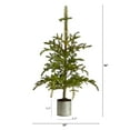 thumbnail image 2 of Nearly Natural 4.5' Pre-Lit Christmas Pine Artificial Tree in Decorative Planter, 2 of 10