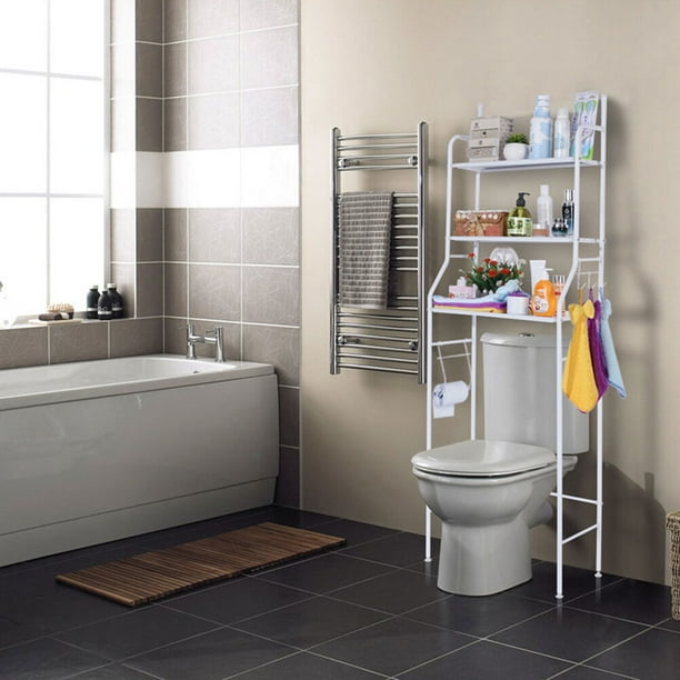 3 Tier Shelf Bathroom Space Saver, Over The Toilet Rack, Bathroom Stand