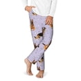 thumbnail image 2 of Xecao German Shepherd Dog Print Teenagers' Pajama Pants Long Sleep Pants Soft Elastic Waist Pajama Bottoms Elastic waist with 2 Pockets 5-16 Years-XS(5-6), 2 of 6