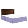 thumbnail image 3 of 14" Tailored Pleated Bed Skirt Dust Ruffle, Full XL, Lavender, by Clara Clark, 3 of 4