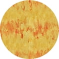 thumbnail image 1 of Ahgly Company Indoor Round Patterned Gold Yellow Area Rugs, 5' Round, 1 of 6