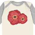 thumbnail image 4 of Inktastic Red Poppy Flowers Boys or Girls Long Sleeve Baby Bodysuit, 4 of 5