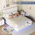 thumbnail image 2 of Base King Size Moderno Luz LED y Almacenamiento Bossa Kane, 2 of 7