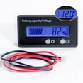 thumbnail image 4 of 48V Battery Meter - 10-100V Golf Cart Battery Gauge, DC 12V-84V Voltage Indicator for Acid & Lithium Ion Batteries, 4 of 12