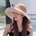 thumbnail image 2 of Reversible Large Bucket Hats for Woman Foldable Sunhat UV Sun Protection Wide Brim Sun Hat Summer Beach Cap Sunshade Hats for women, 2 of 7