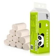 thumbnail image 2 of 10 Rolls Toilet Paper Tissue Bamboo Pulp Toliet Paper 4-Ply Househeld Tissue, 2 of 4