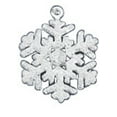 thumbnail image 1 of Sterling Silver 24" 1mm Box Chain Stardust Snowflake Pendant Necklace, 1 of 2