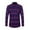 Purple, variant on Men Fleece Shirts Sherpa Lined Warm Long Sleeve Plaid Shirt Button down Collared Tshirts Tops