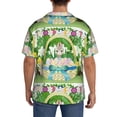 thumbnail image 5 of KLL Graphic Easter Easter Basket Print Men's Shirt Short Sleeve Button Down Summer Cuba Beach Shirts- 3X-Large, 5 of 7