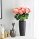 thumbnail image 2 of Tifuly 12 flores artificiales de rosa rosa, realista, ramo de rosas de seda falsas para bodas, fiestas, hogar, centro de mesa, hotel, oficina Tifuly NA, 2 of 6