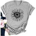 thumbnail image 2 of Sherrylily Summer Women Sunflower Short Sleeve T Shirt Cute Graphic Tees Loose Tops, 2 of 3