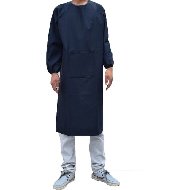 Tablier de Cuisine à Manches Longues Imperméable pour Adultes