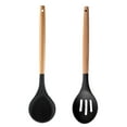 thumbnail image 1 of Wood and Silicone Kitchen Utensils Set, Utensil and Lid Rest,Wood Handles, Nonstick Utensils Cooking Set, 1 of 5