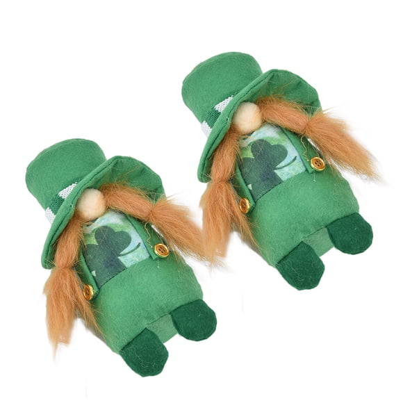 2 Unids Gnomos Muñeca Regalo Mesa Decoración Adornos Sombrero Sin Rostro Lindo Decorado Adorno Verde Decorativo Para Gorra Escritorio Juguete Muñecas Coleccionables