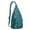 Blue-green-2, variant on Watercolor Penguin Sling Backpack – Cute Arctic Emperor Penguin & Snowflake Print Crossbody Bag for Travel, Hiking & Everyday