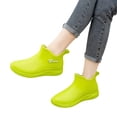 thumbnail image 3 of YTCAMLO Low Top Garden Shoes for Women Casual PVC Waterproof Non-Slip Rain Boots Comfortable Slip-On Round Toe Rainboots Outdoor, 3 of 8