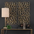thumbnail image 2 of Uttermost In The Loop Contemporary Iron Wall Art in Gold (Set of 2), 2 of 3