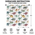 thumbnail image 2 of Blackout Kids Curtains,White Dinosaurs with Labels Playfully Childrens Insulated Curtains Set Of 2,Bedroom Essentials,Toddler Room Decor 42"x84", 2 of 5