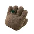 thumbnail image 2 of Tongina Plush Pillow Stuffed Pillow Hand Throw Pillow Cute Plush Toy Back Cushion Hand Shape Pillow for Sofa Living Room Bed Supplies Brown, 2 of 8