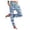 C-Blue553, variant on Boho Pants For Women Floral Printed Elastic Waist Lightweight Ankle-Tied Pants Summer Bohemian Beach Vacation Clothes Soft Trousers
