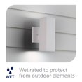 thumbnail image 4 of WAC Lighting Cubix 2-Light LED Aluminum Indoor or Outdoor Wall Light in White, 4 of 4